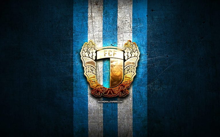 HD-wallpaper-famalicao-fc-golden-logo-primeira-liga-blue-metal-background-football-fc-famalicao-portuguese-football-club-famalicao-logo-soccer-portugal